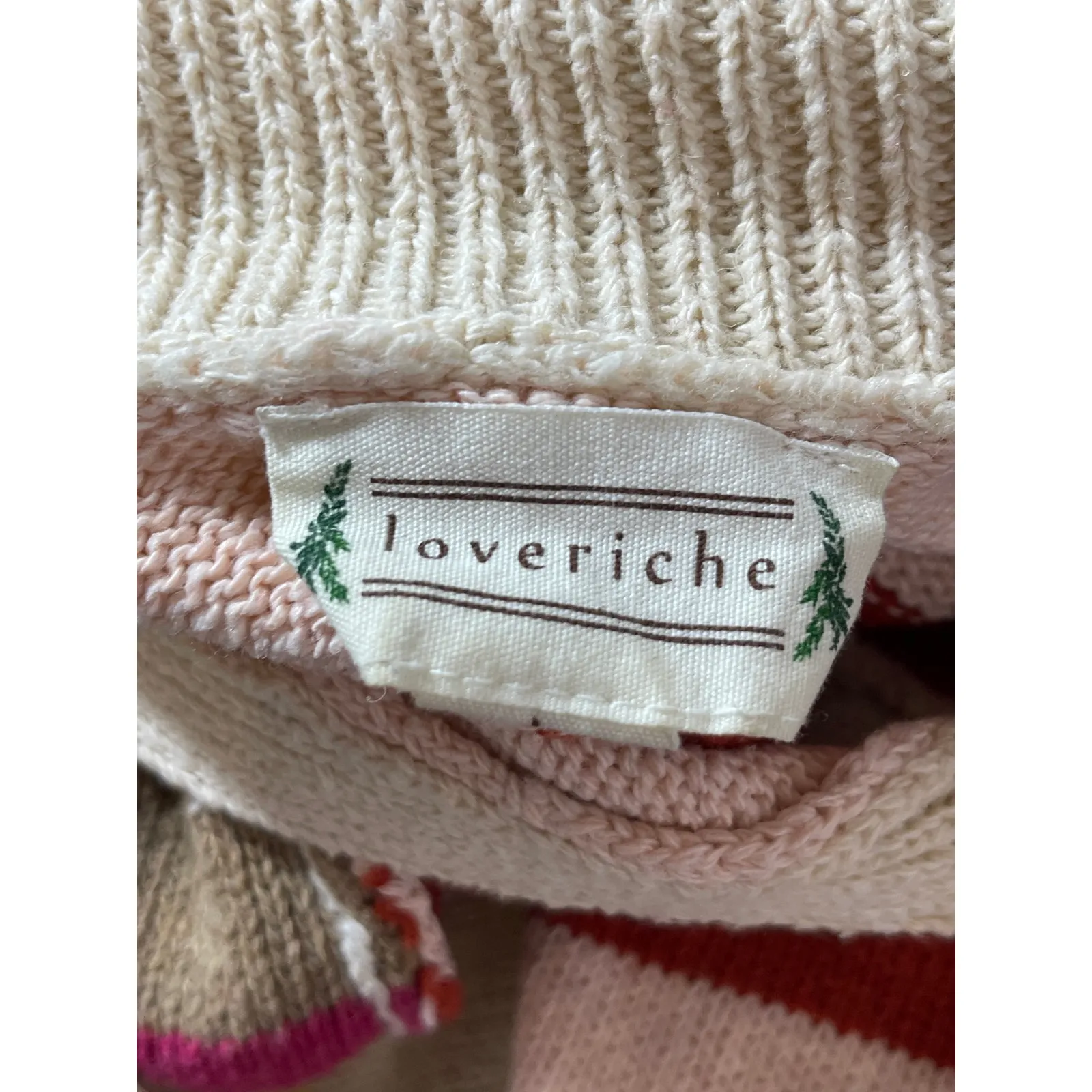 Loveriche Women's Multicolor Striped Patchworks V - Image 3