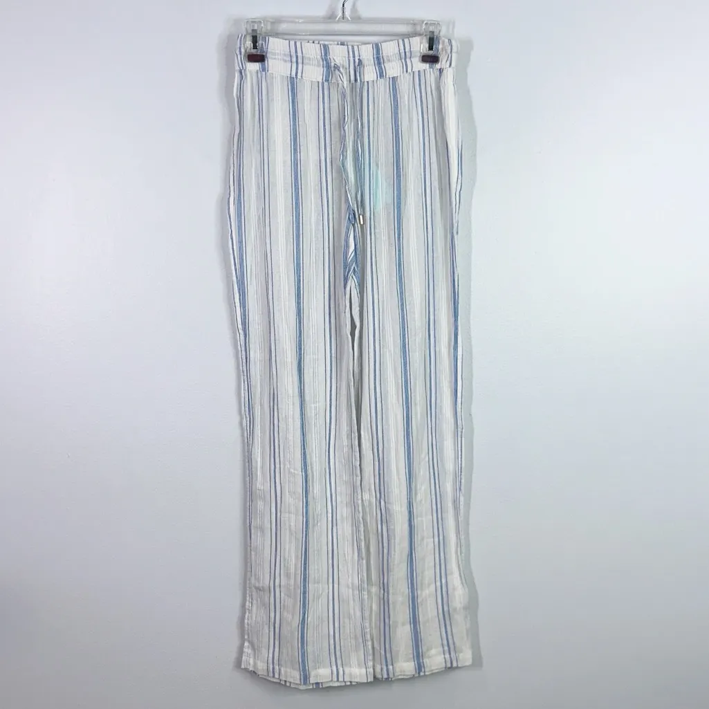 Melissa Odabash blue striped Krissy pants size small - Image 2