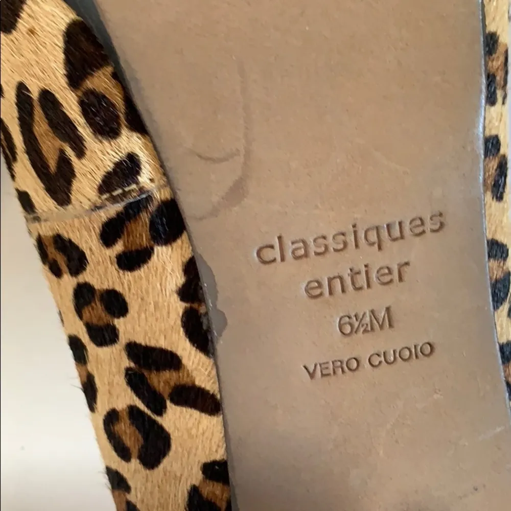 Classiques Entier Animal print Shoes 6.5 M Heels brown stilettos Excellent RARE - Image 6
