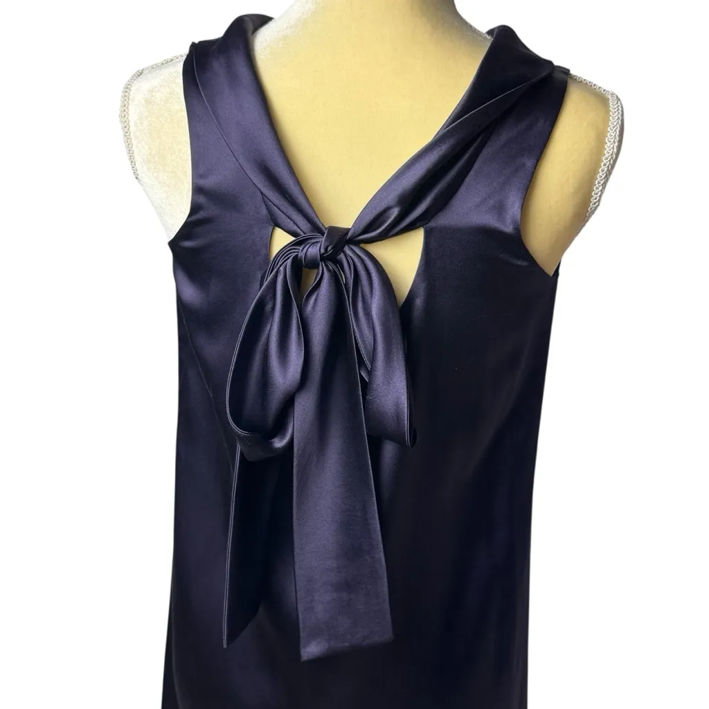 Y2K Unbranded 100% Silk Royal Purple Dress Formal Evening Special Occasion S/M - Image 6