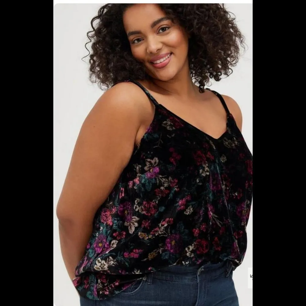 Torrid Floral Velvet Swing Cami - Image 2
