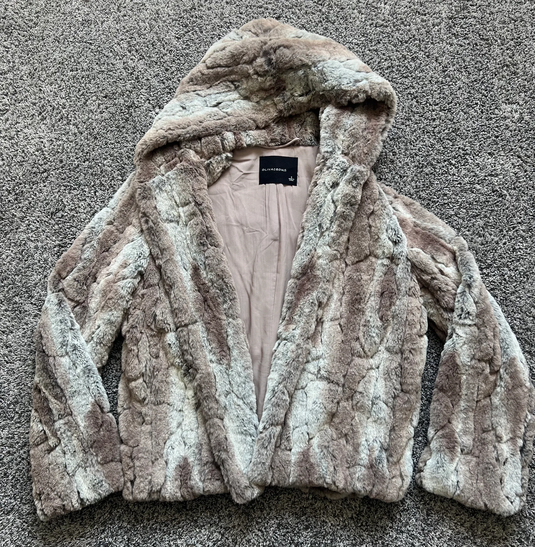 Olivaceous Faux Fur Jacket - Image 6