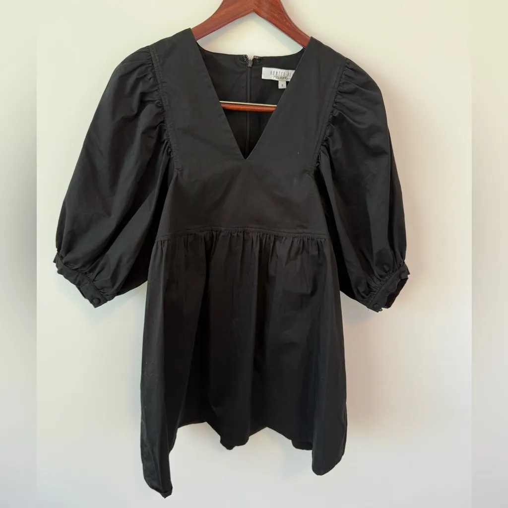 Hunter Bell‎ Women's Maya Puff-Sleeve Eyelet Mini Dress Size S - Image 3