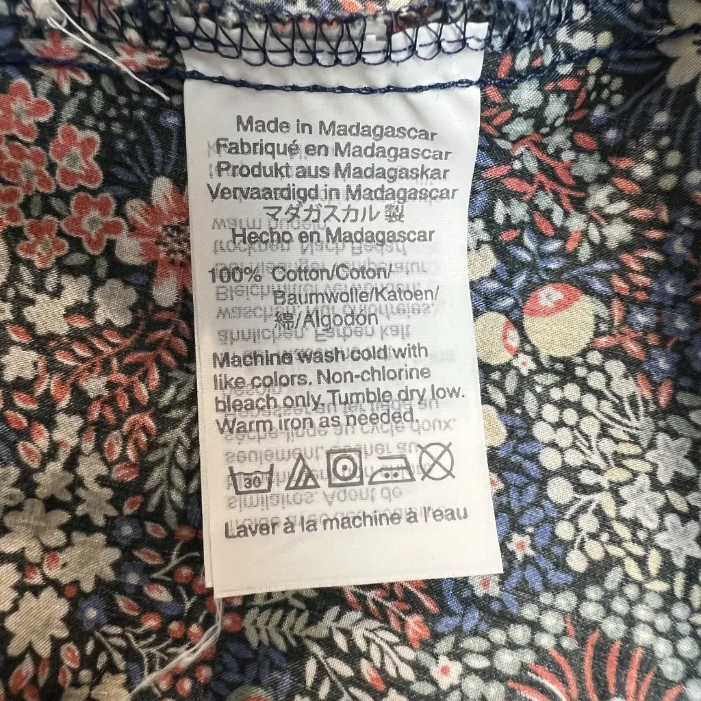 J. Crew Perfect Shirt Womens 2 Liberty‎ Elderberry Floral Button Down Top Blouse - Image 11