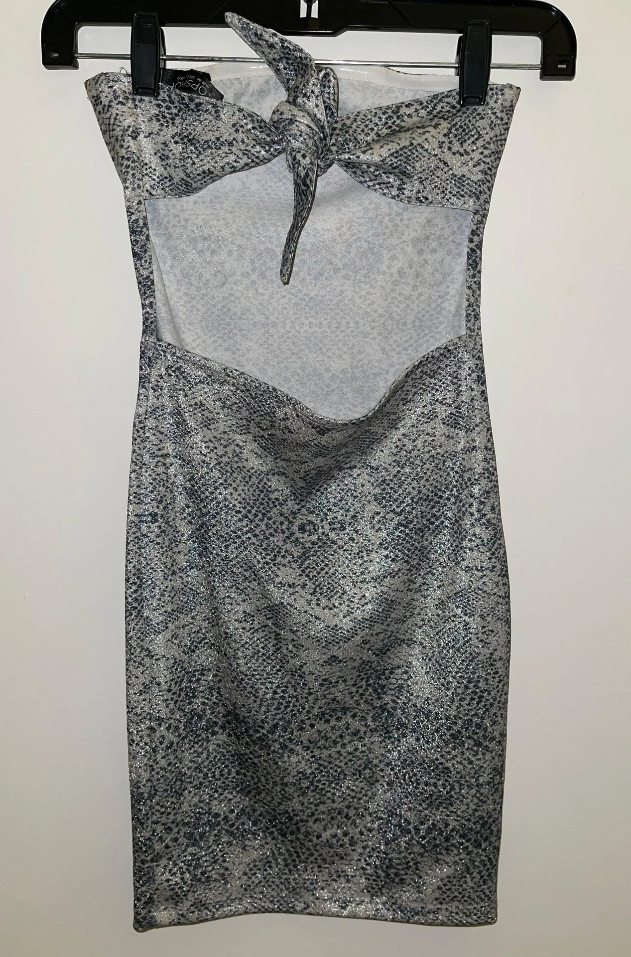Topshop Glitter Snake Print Dress  - Image 3