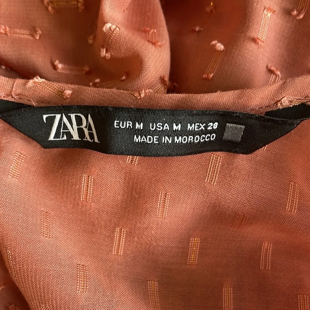 Zara Smocked Ruffle Clip Dot Mini Dress - Image 4