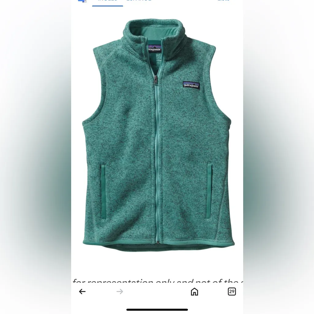 Patagonia Teal Fleece Vest - Image 5
