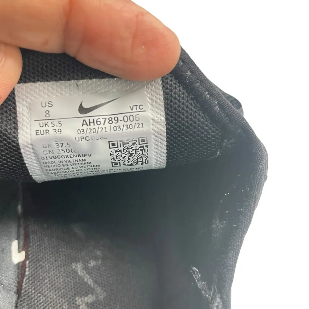 Nike Air Max 270 Womens 8 Triple Black Sneaker Shoes Athletic Outdoor AH6789 - Image 9