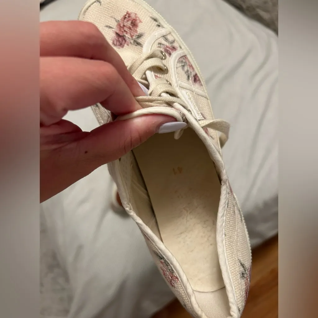 LoveShackFancy x Superga Classic 2750 Sneaker in Provence Garden Cream size 9.5 - Image 6