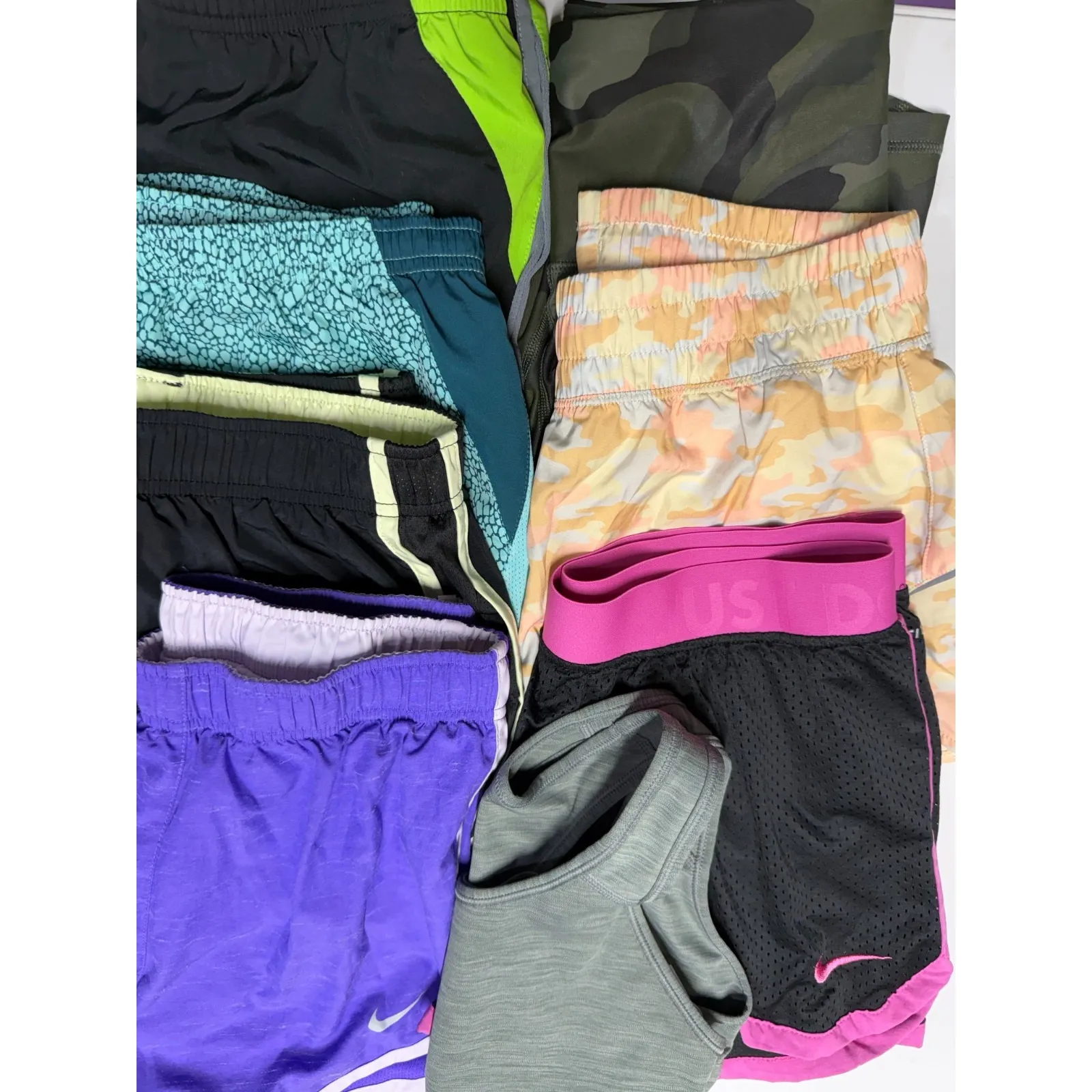 Lot of 11 Nike‎ Athleta Fabletics Shorts/Top/Bra Sz S Athletic Workout Running - Image 4