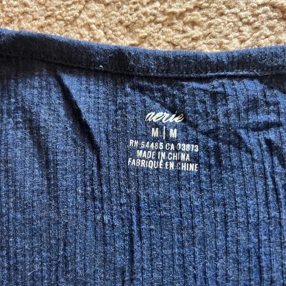 Aerie medium blue blouse - Image 6