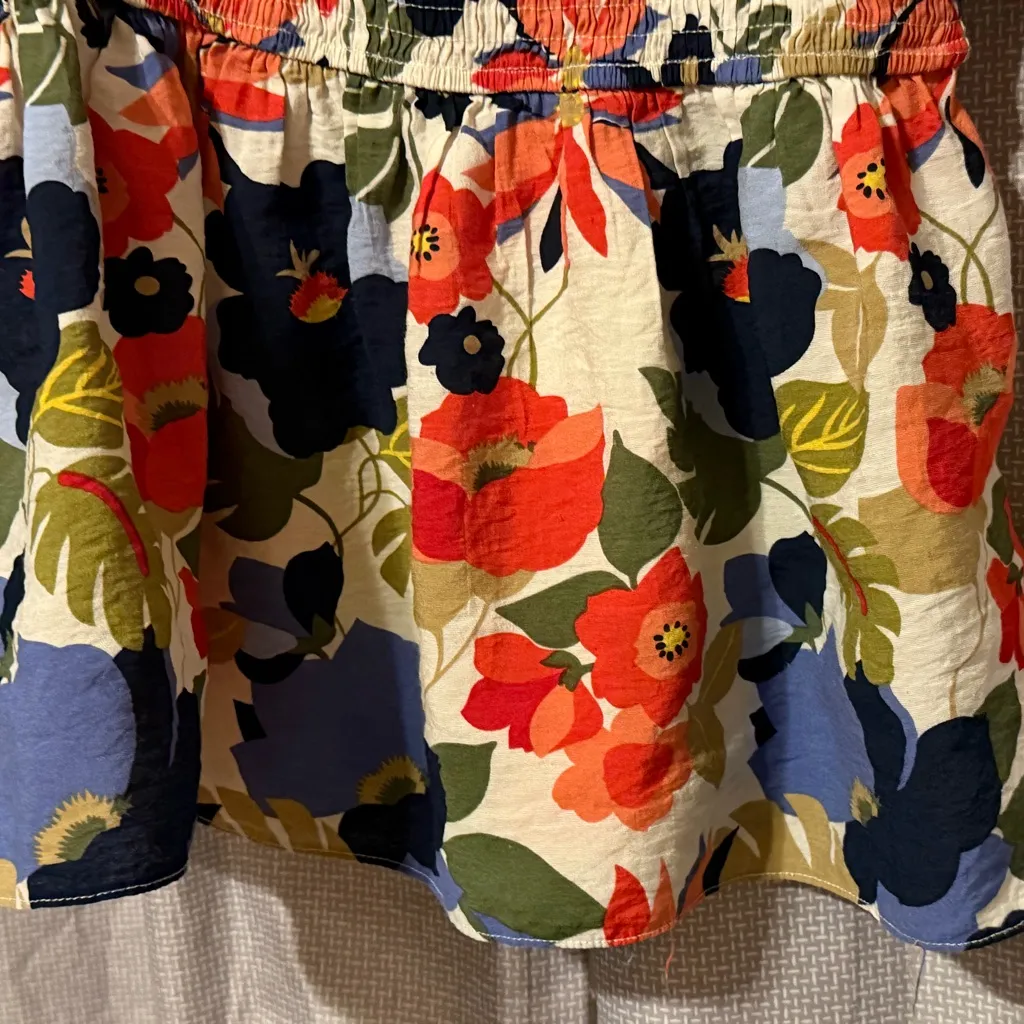 Joy Joy Multicolor Floral Smocked Blouse - Image 4