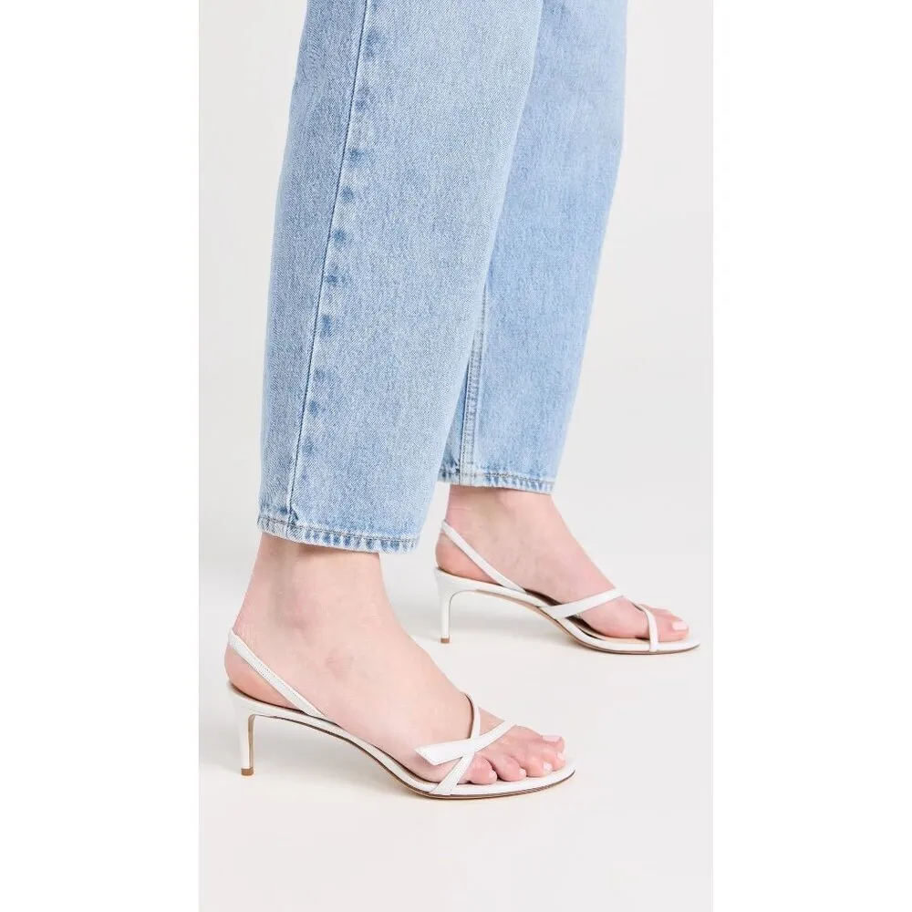 Alexandre Birman Tita Sandals in White 38 With Box Womens Leather High Heels - Image 2