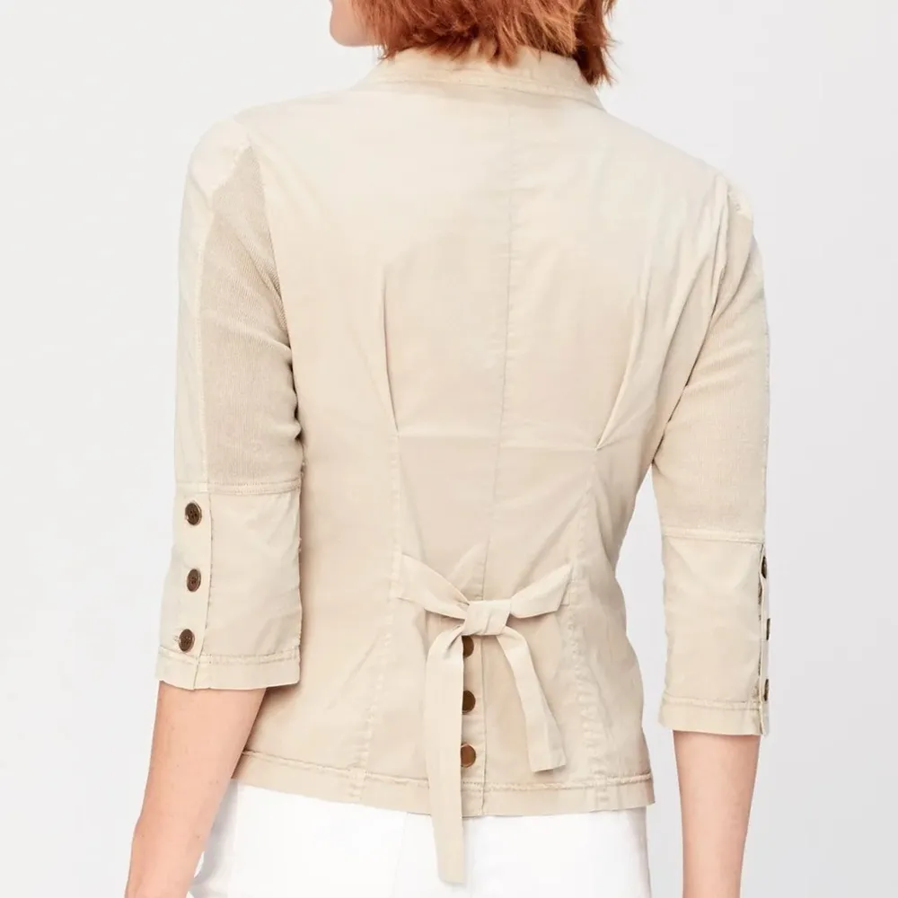 XCVI Keane Jacket Lightweight Parchment Beige Small‎ - Image 3