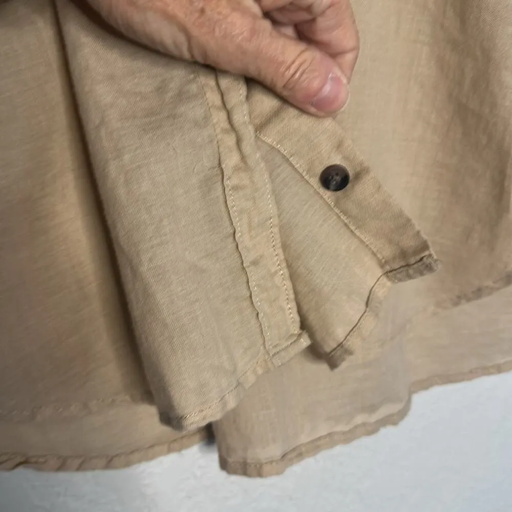 Vintage RL Denim & Supply Tan Expedition Safari Button Up Shirt Neutral Vacation - Image 7