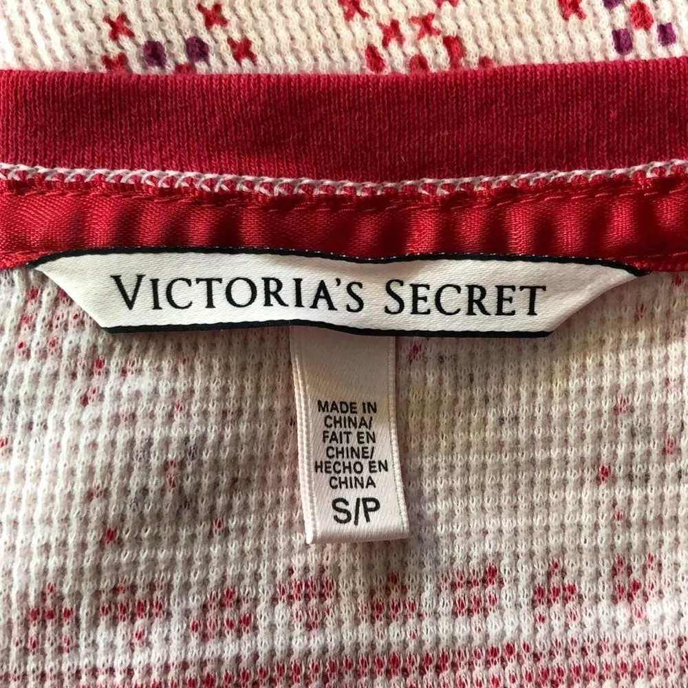 Victoria's Secret Thermal Henley Pajama Top S - Image 13