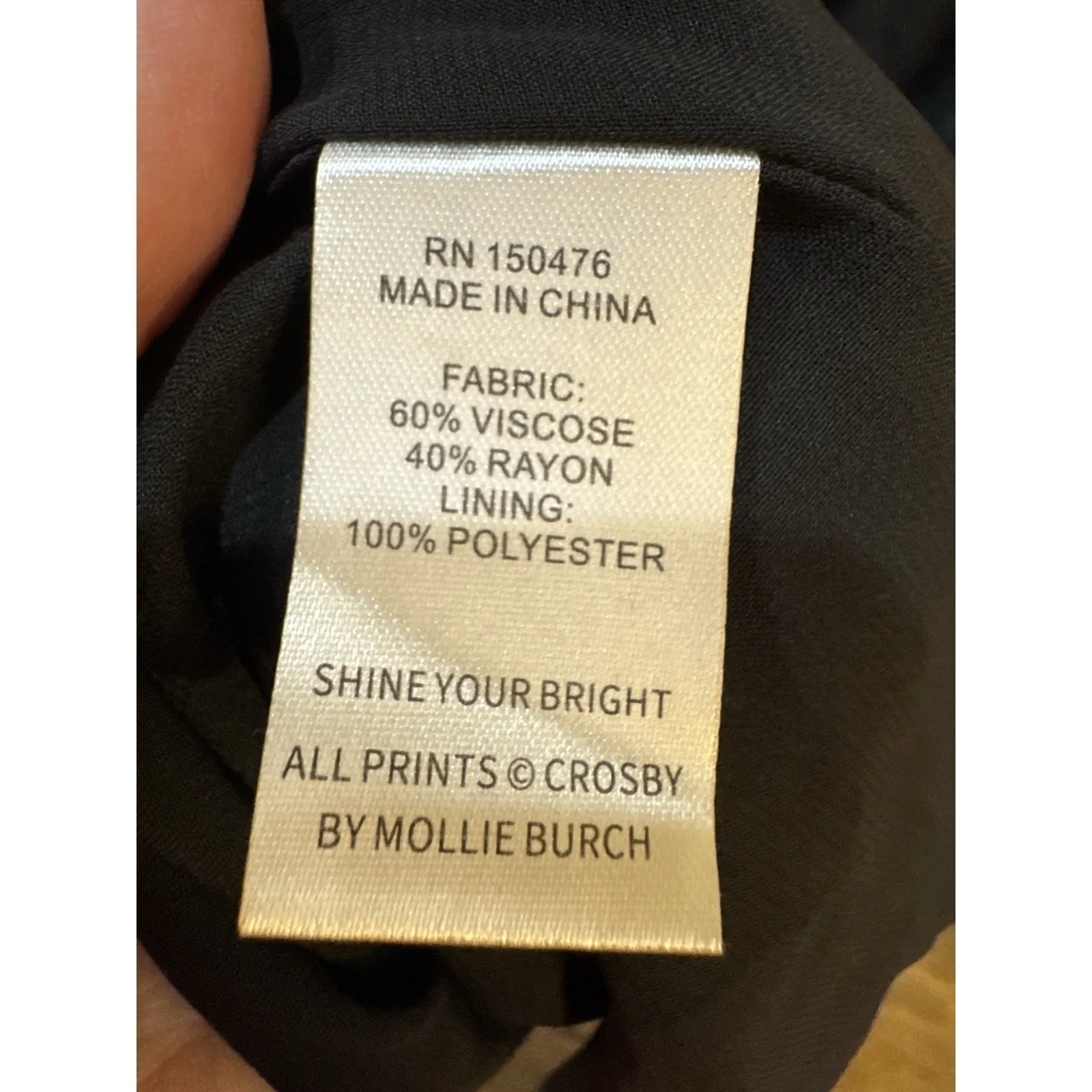 Crosby by Mollie Burch Watts Black Midi Dress Size Medium retail $292 Ruffle - Image 8