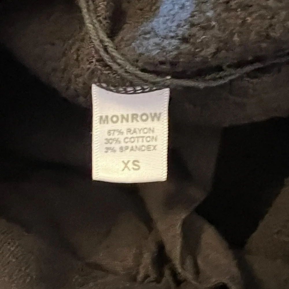 Monrow Thick‎ Black Sweatpants nwt Size XS - Image 6