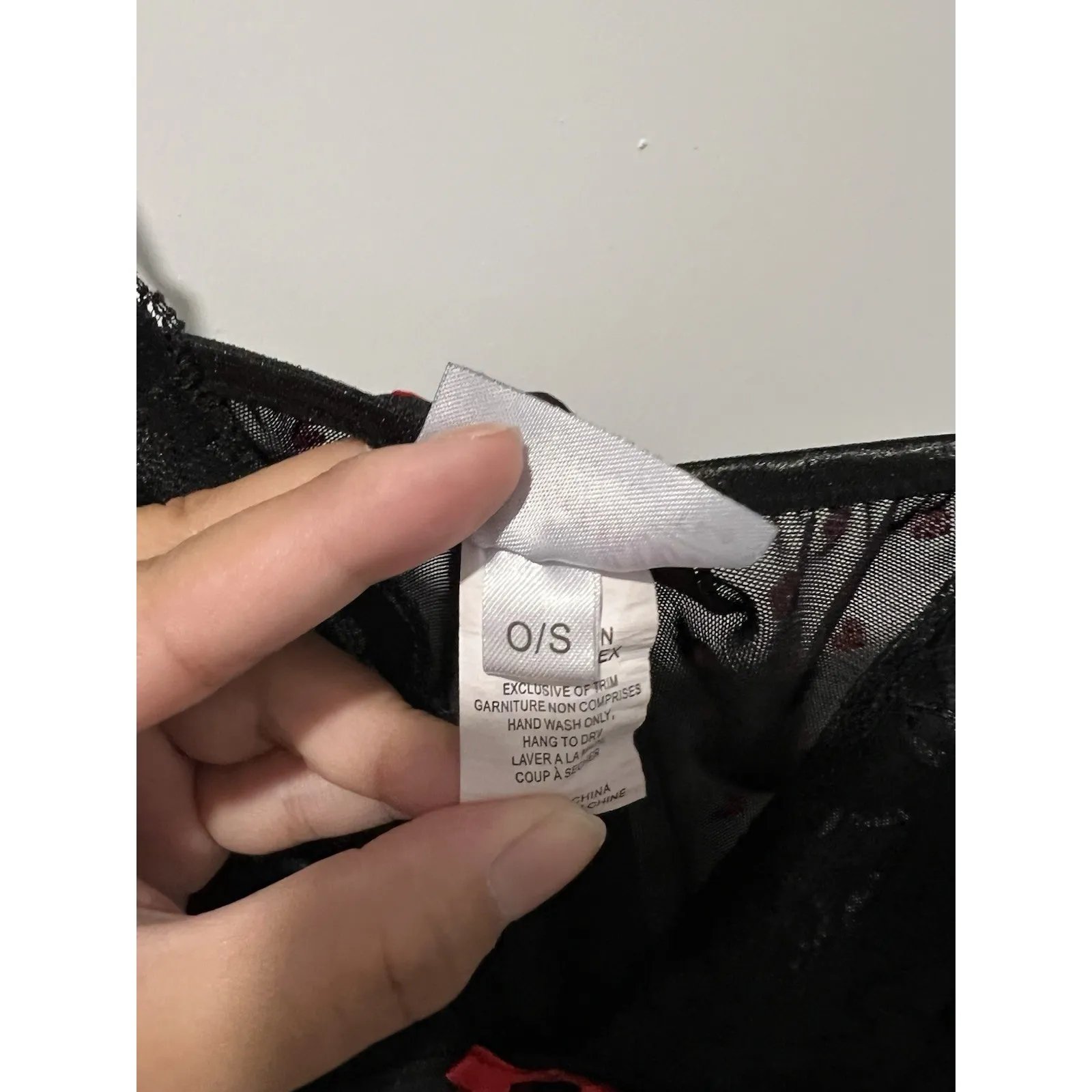 ✨ Kissable by Coquette Lingerie Top Black Red Hearts One Size‎ Sexy Sheer Size undefined - Image 6