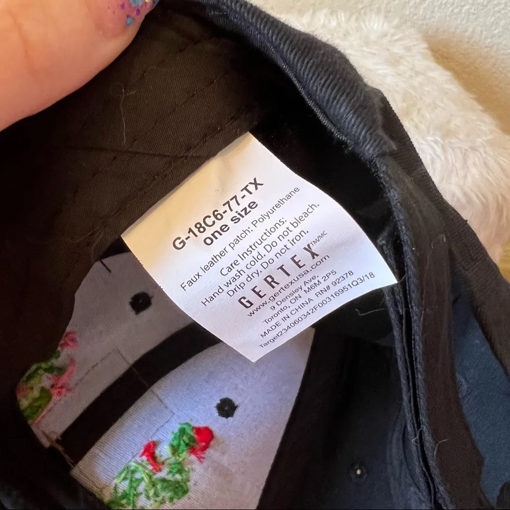 Cactus embroidered Black Texas Hat - Image 7