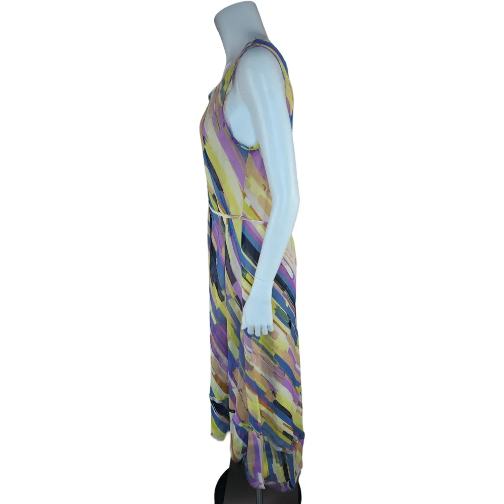 SIMPLY VERA VERA WANG Multi-Color Paint / Clean Slate Dress Women's Medium - Image 8