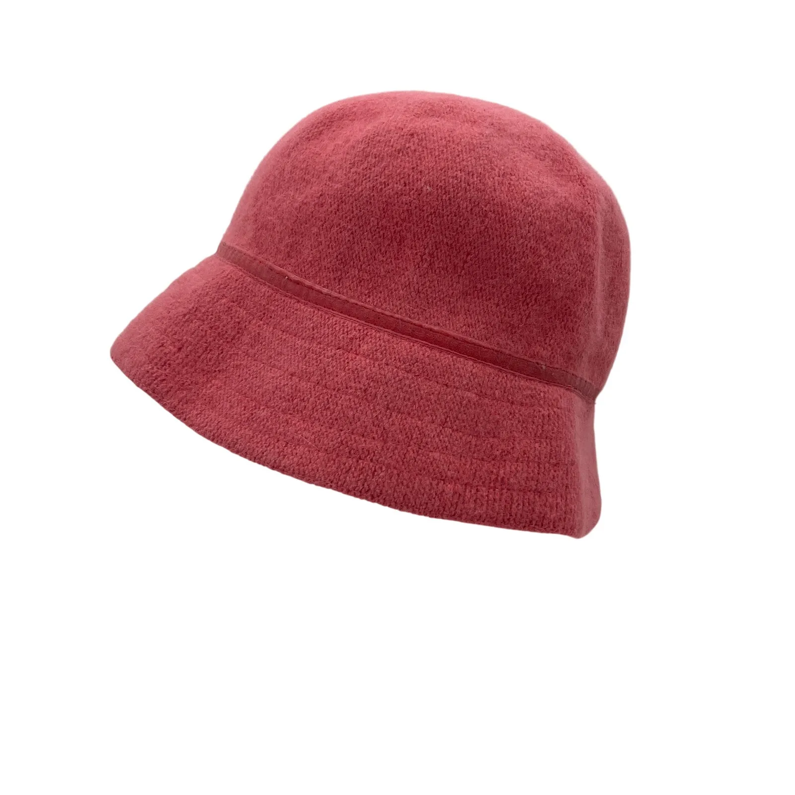 Vintage GAP Bucket Hat Knit Soft Bow Pink Y2K Angora Blend Knit - Image 7