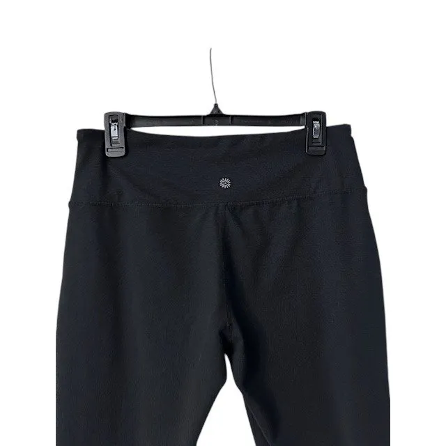 Athleta‎ Long Leggings M Black New Year New You Color Block Sporty Gym Workout - Image 14