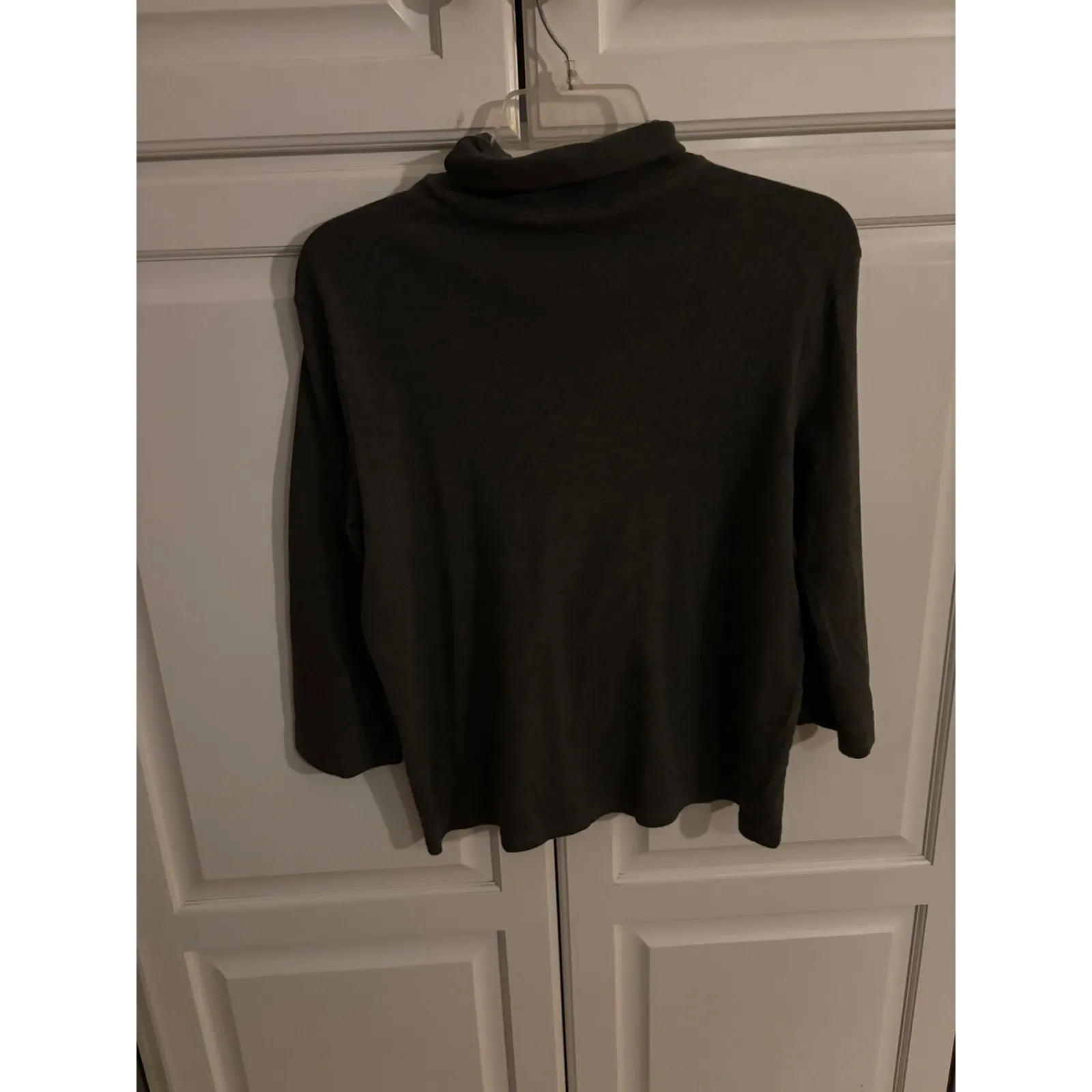 Ralph Lauren Sport Women's Charcoal Gray Turtleneck Long Sleeve Top Size L Size L - Image 4