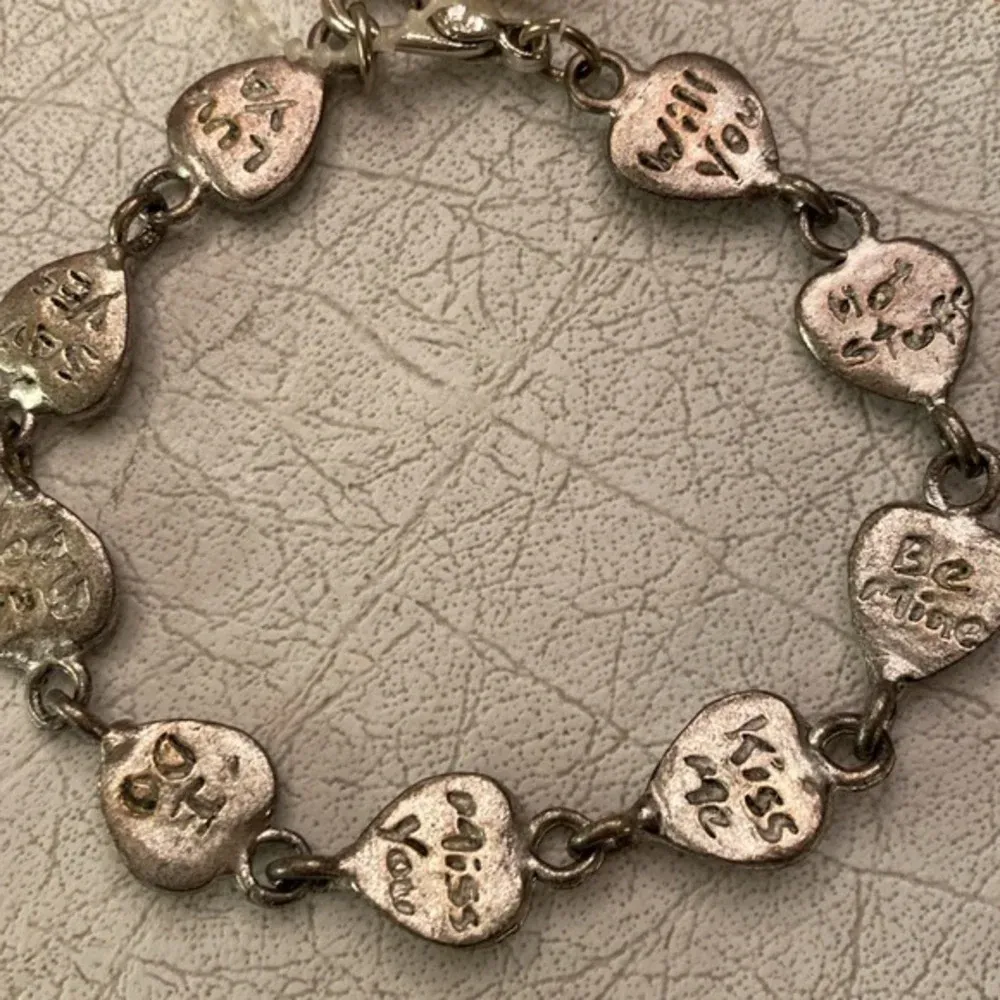 NWT Valentine Heart charm bracelet Silver - Image 2