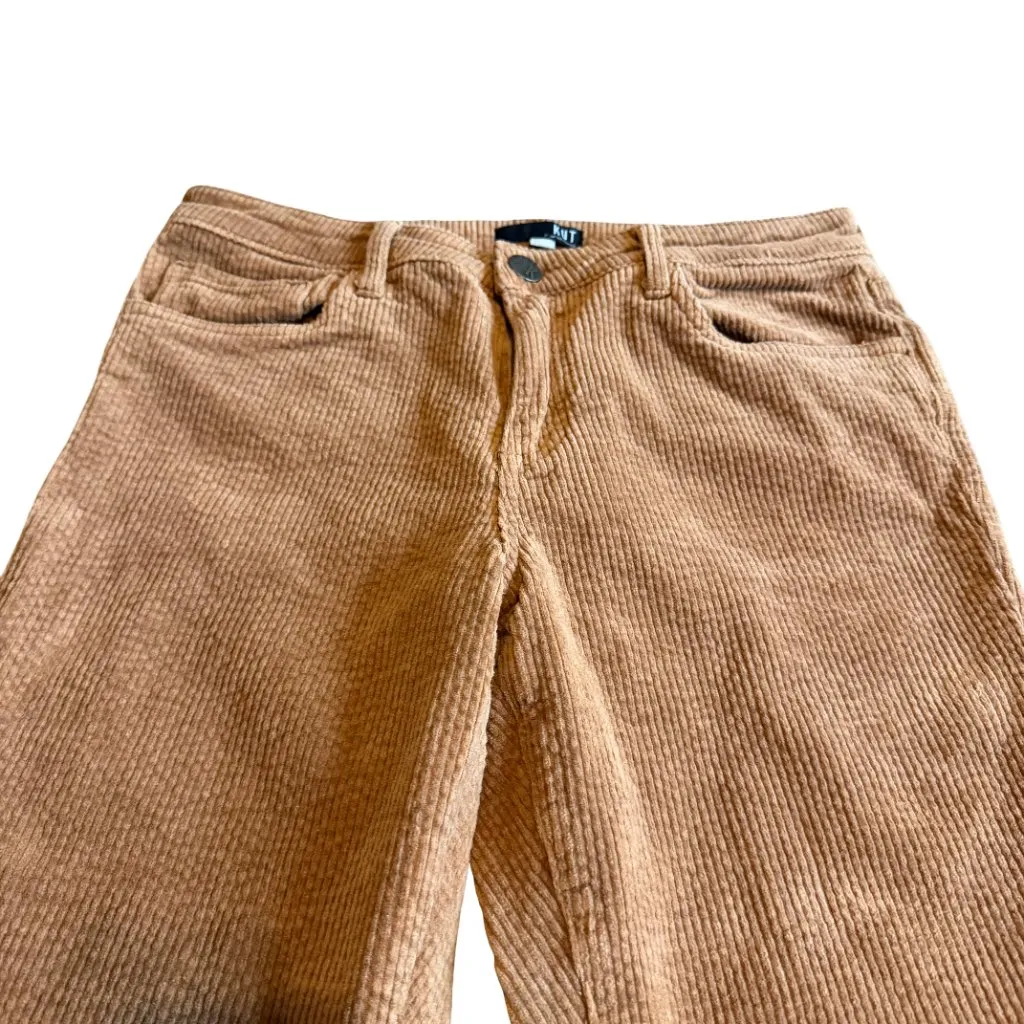 Kut From The Kloth Tan Corduroy Pants Wide Leg Cropped Length Camel Size 6 Women - Image 3