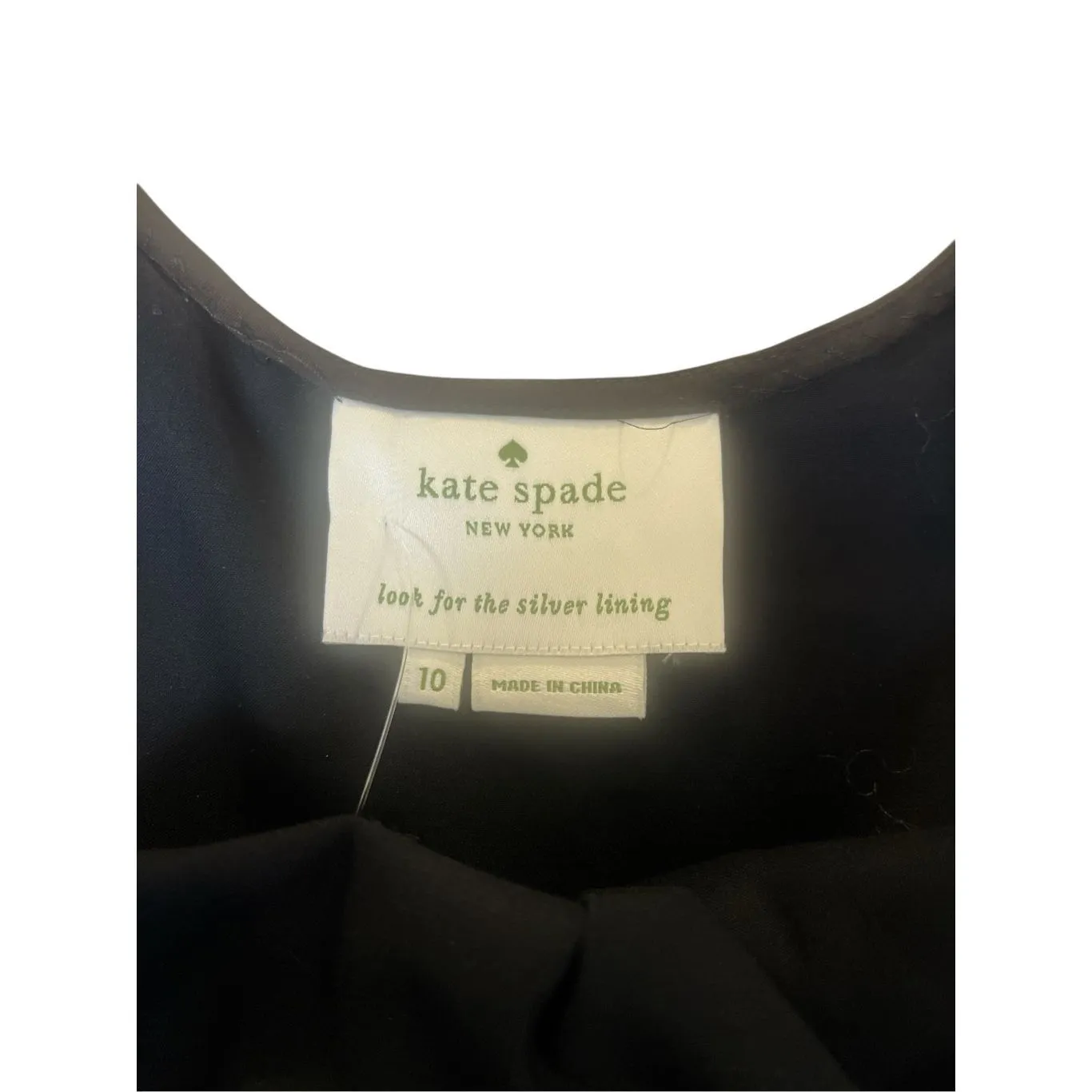 Kate Spade New York Celina dress black & champagne sz 10 - Image 4