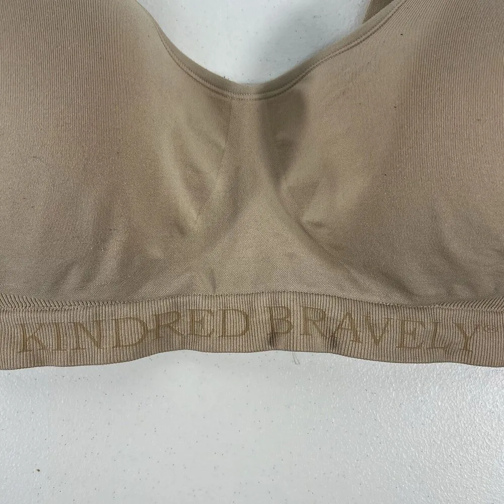 Kindred Bravely Size XXL Busty Sublime Pumping Nursing Hands Free Bra Beige Tan - Image 4