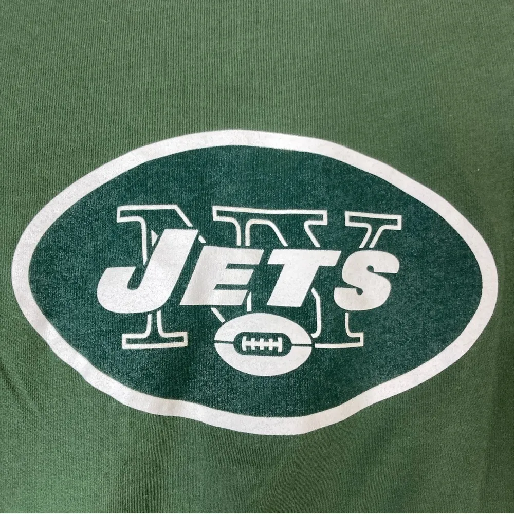 3/$30 Junk Food | New York Jets Green White Football Long Sleeve Tee S - Image 6
