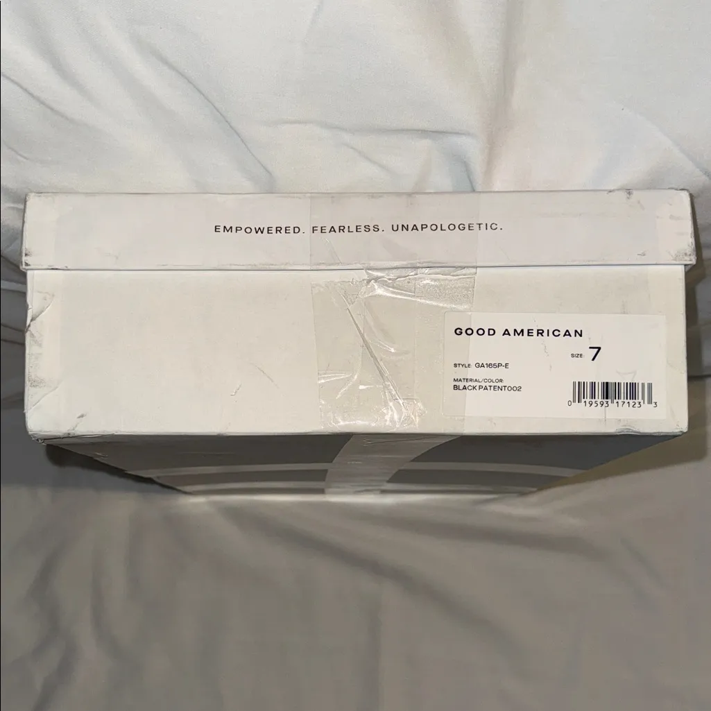 Good American  Patent Leather Block Heel Booties - Image 12