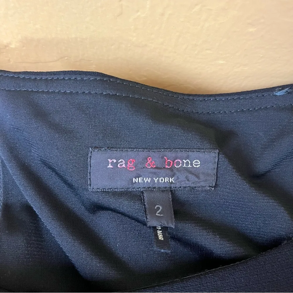 Rag & Bone Black Leather Sheath Dress - Image 7