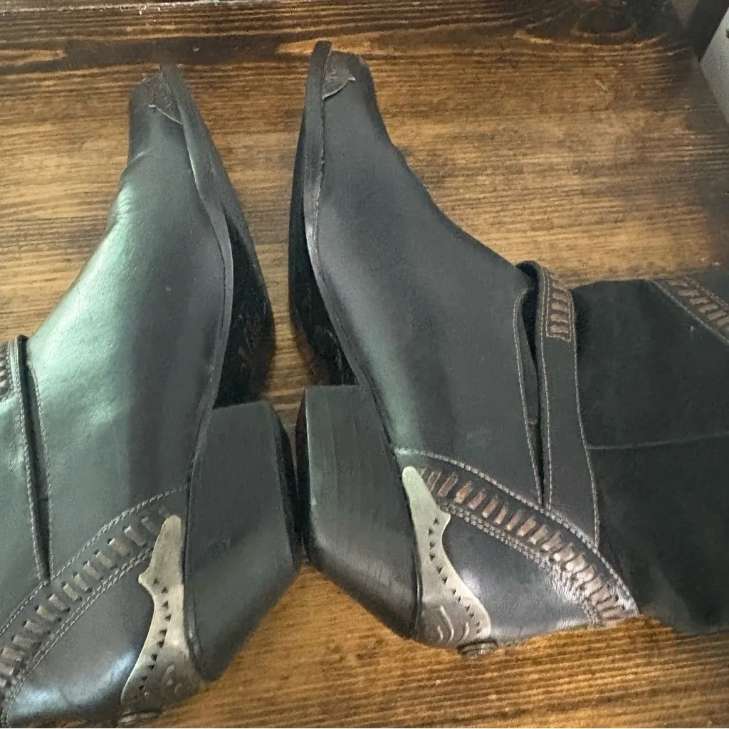 Circle S Black Western Style Boots Size 6.5‎ - Image 8