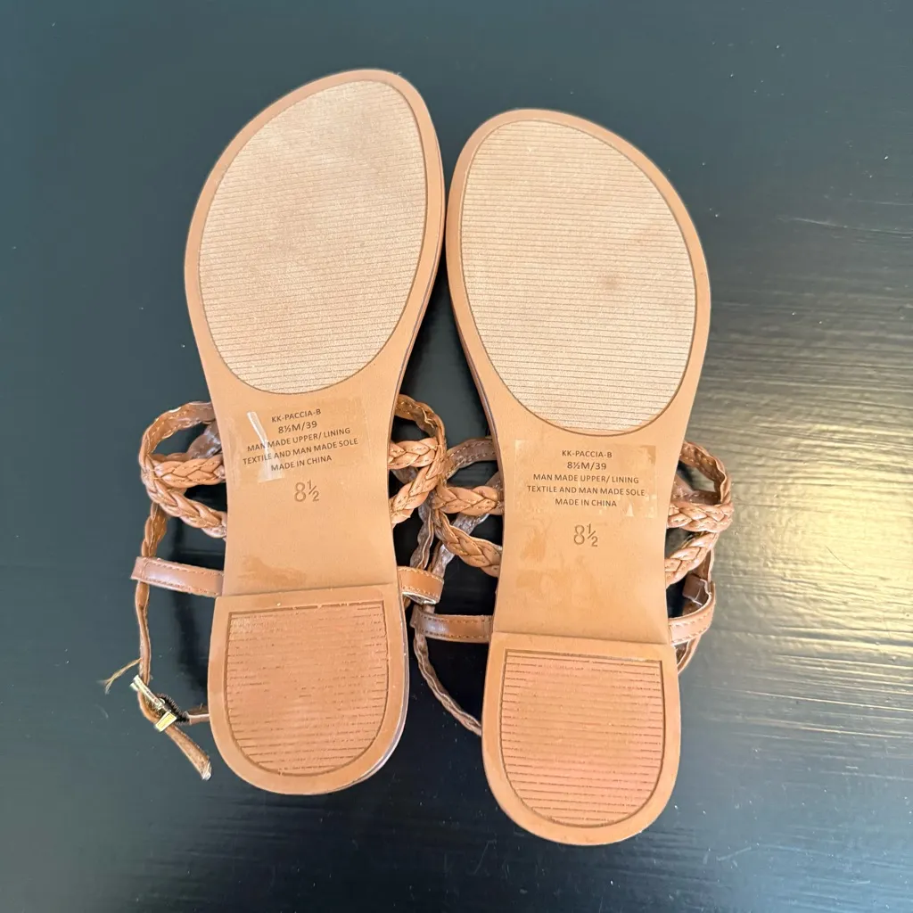 Kelly & Katie Brown Braided Sandals - Image 6