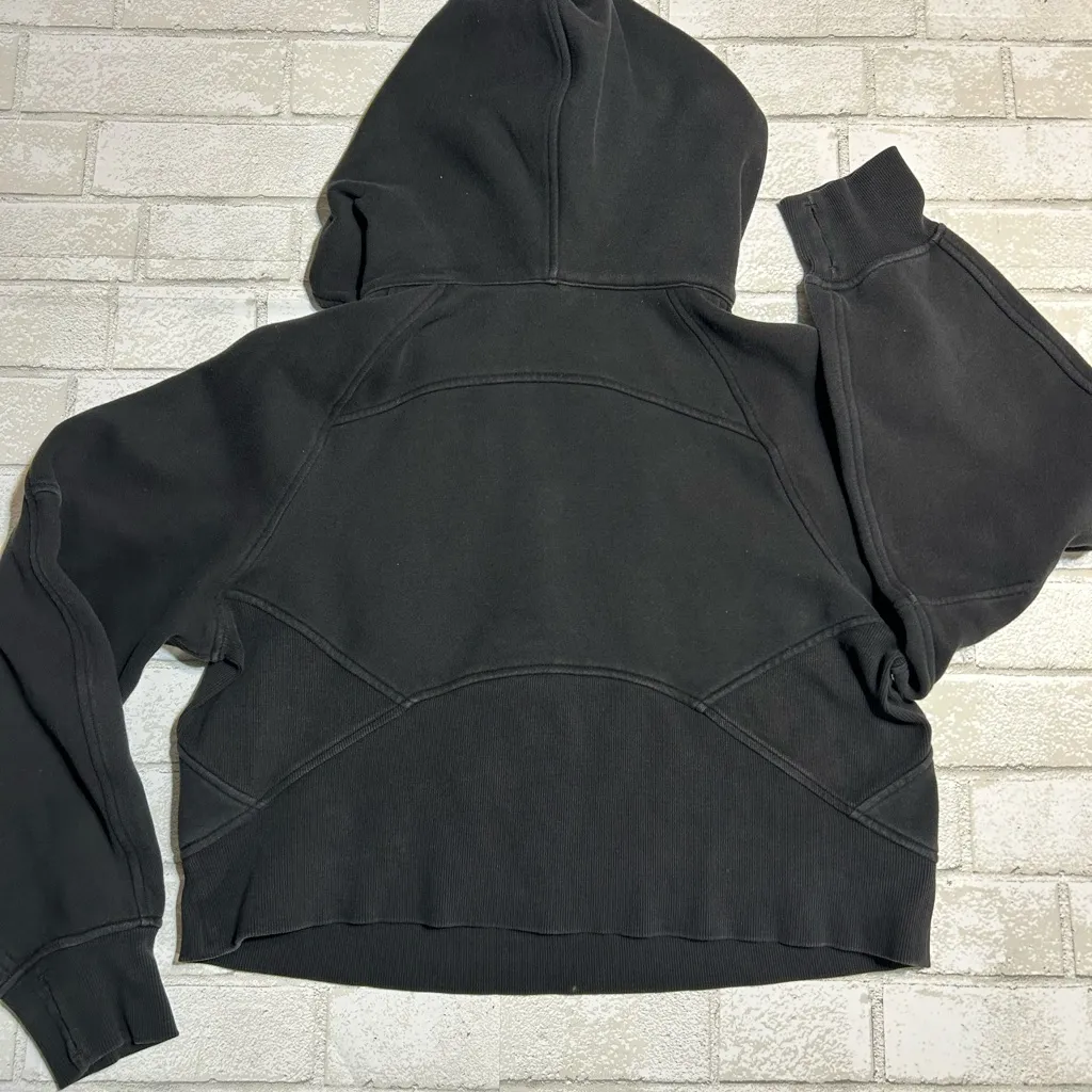 Lululemon Cropped oversized Scuba Black Hoodie - Image 2