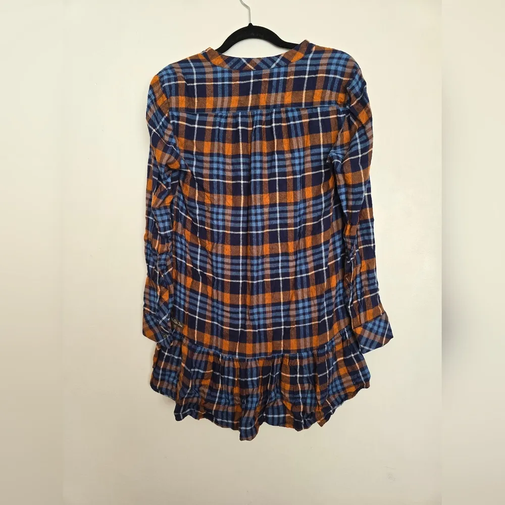 Matilda Jene Plaid Flannel Button Down Tunic - Image 3