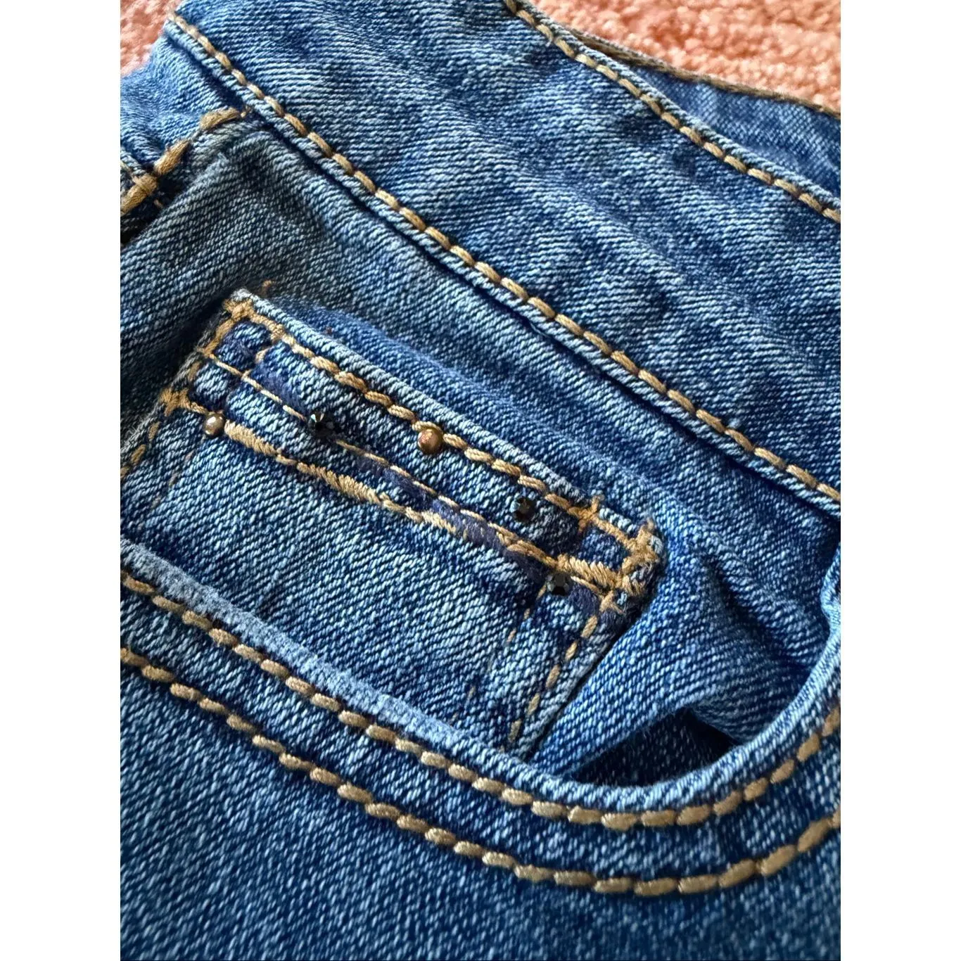 Jordache Skinny Stretch Crop Jeans Size 6 Blue Denim - Image 4