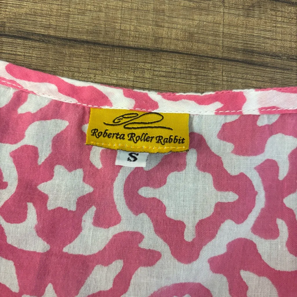 Roberta Roller Rabbit V Neck Tunic Swim Cover Up Top Shirt Women's - Image 3