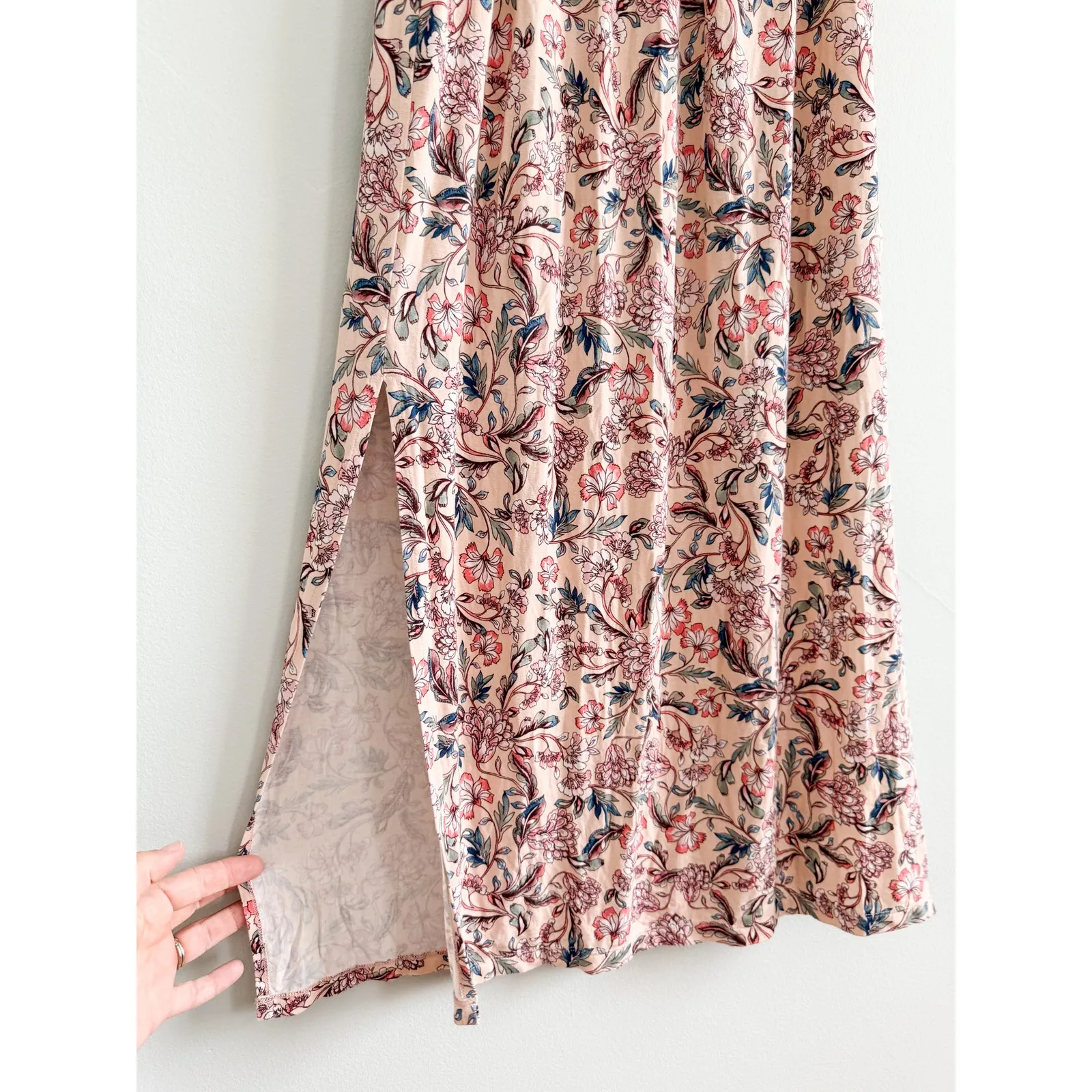 Lauren Ralph Lauren | Pink Floral Viscose Maxi Dress | Sz XS - Image 3