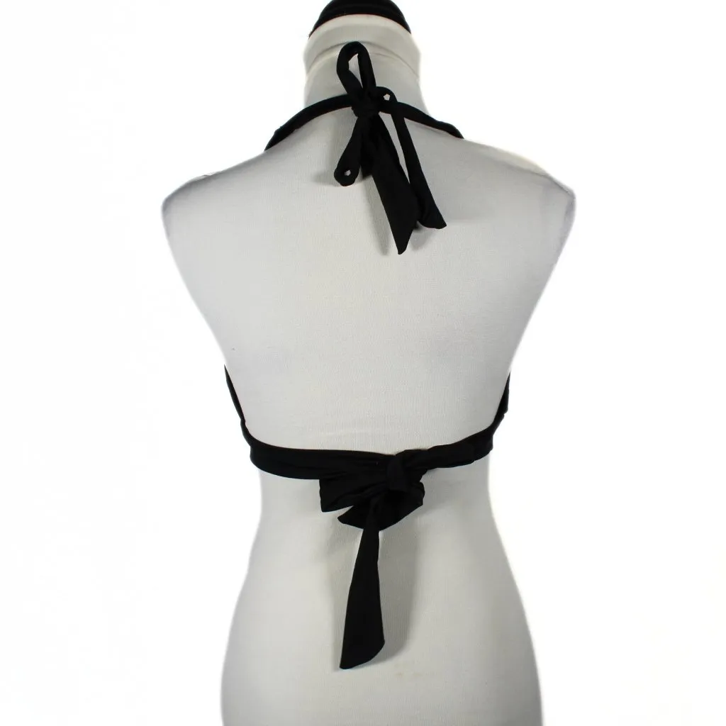 Catalina Black Halter Bikini Swim Tank Top - Women's XL - Image 4