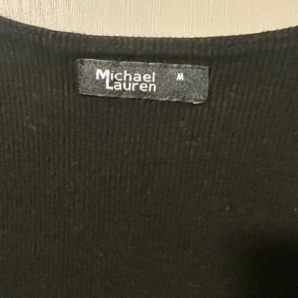 MICHAEL LAUREN Tyrone Crop‎ Top in Black size Medium - Image 6
