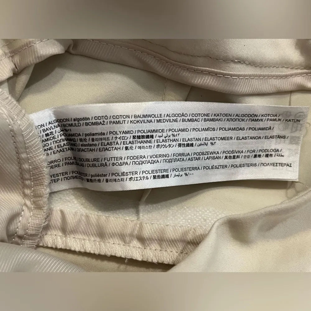 MANGO Cropped Skinny Pants in Ecru Ivory Size 2 - Image 6