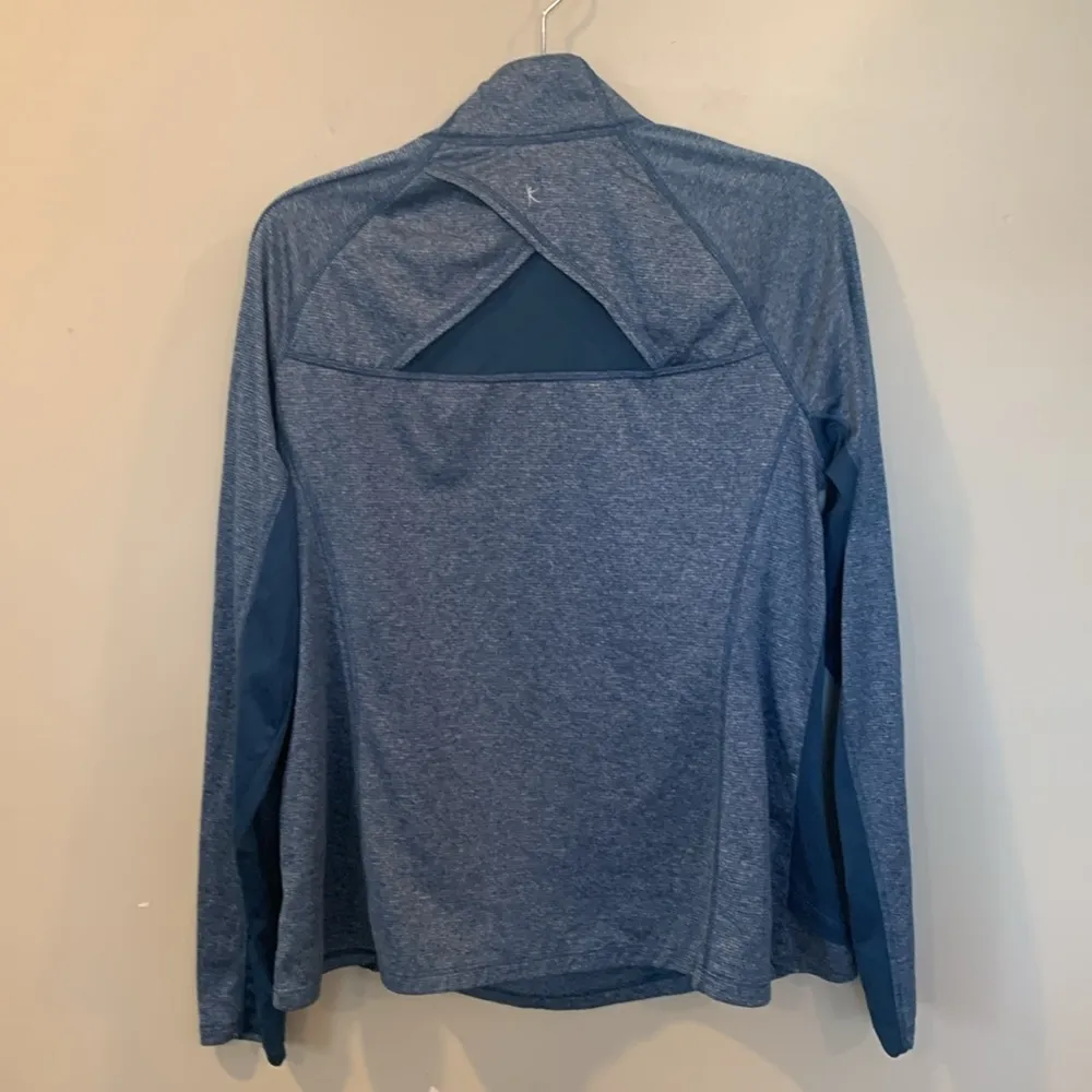 Danskin Now Blue Half Zip Pullover Semi - Image 3