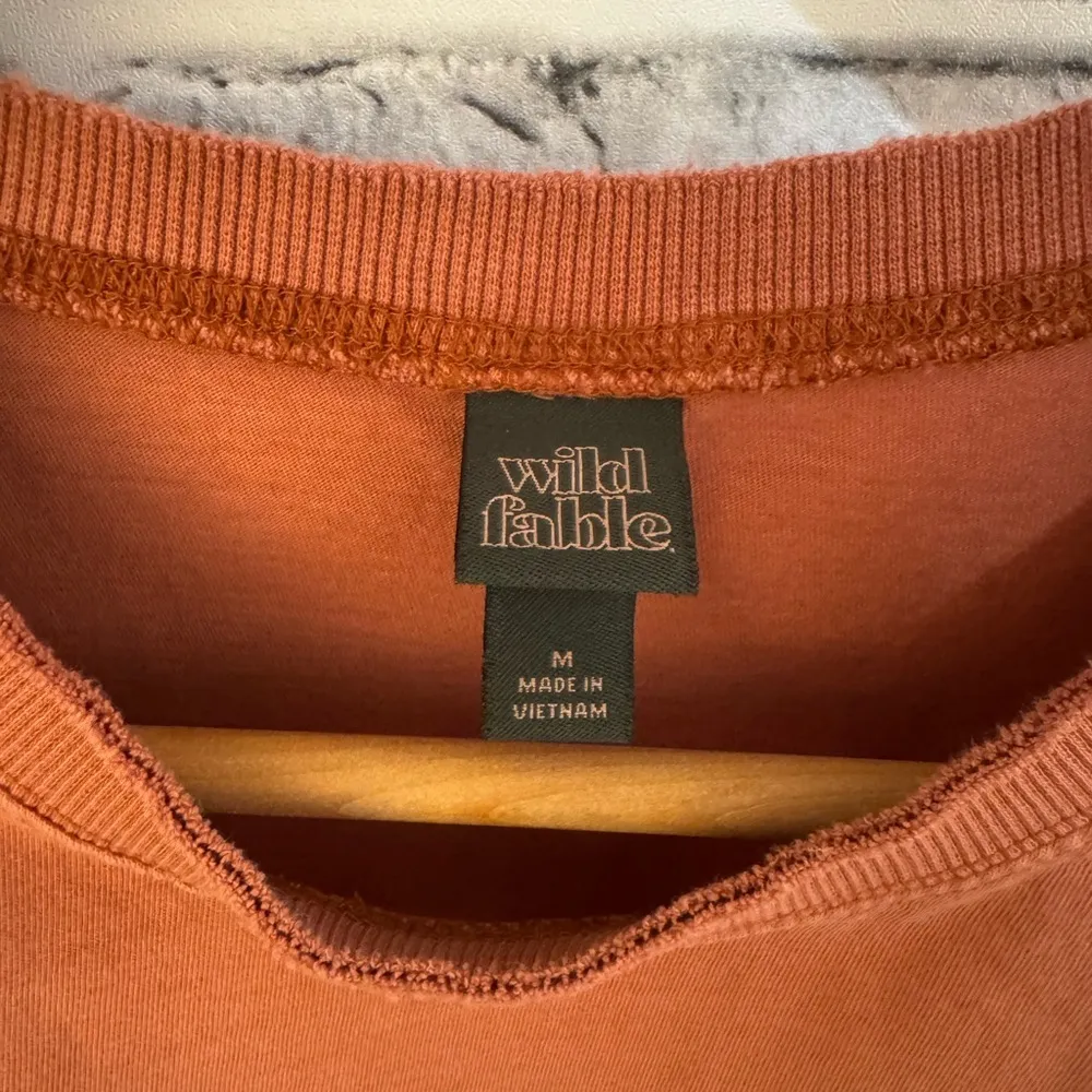 Women’s Wild Fable Orange short sleeve loose fit crop top t-shirt Size Medium - Image 2