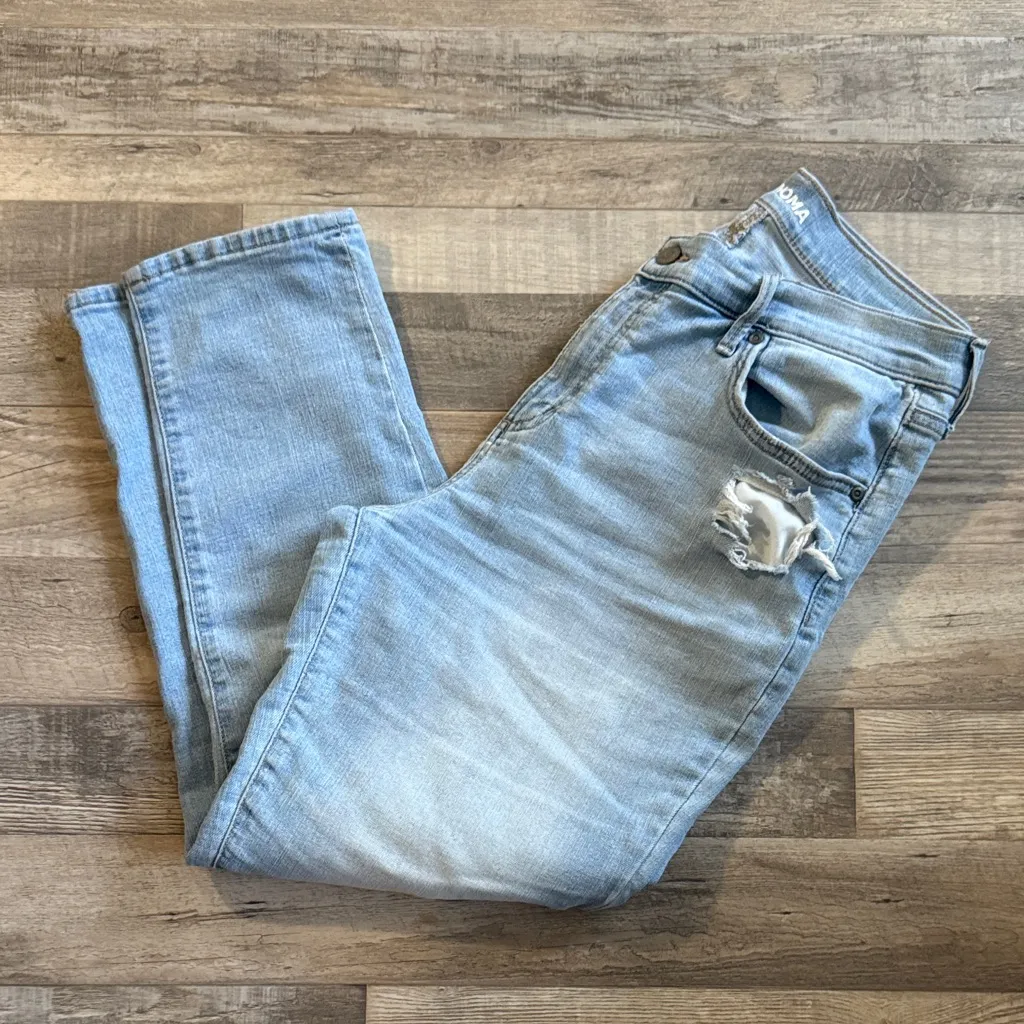 Sonoma Light Blue Boyfriend Jeans Size 10 - Image 10