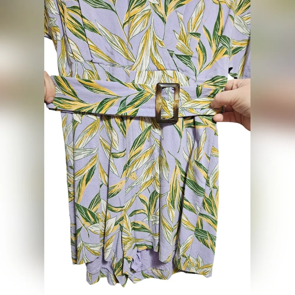 Anthropologie Rashida Palmas Romper With Belt in Purple - JOA  Size S - Image 4