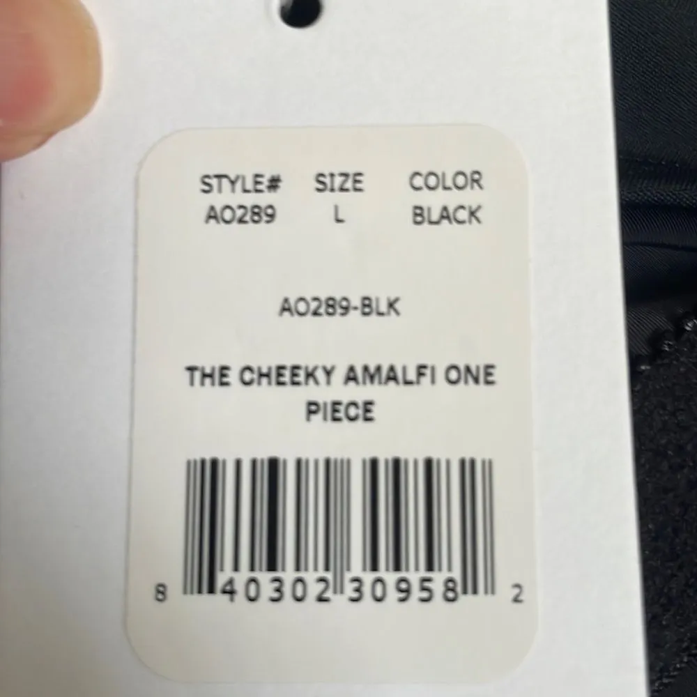 Andie‎ The Cheeky Amalfi One Piece Swimsuit Black size Large NWT - Image 5